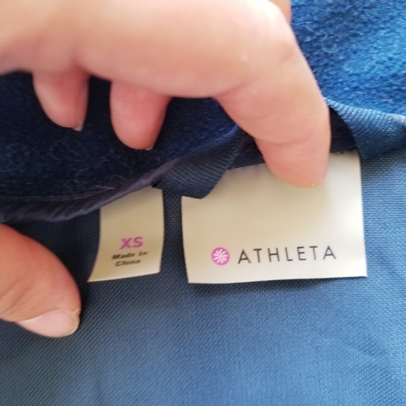 🌸 Athleta |‎ Teal Outerwear Nylon Puff Vest XS - Picture 7 of 10
